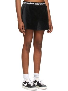 Alexander Wang Logo Elastic-Waistband Shorts